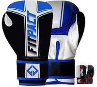 FITPACT Kids Boxing Gloves, 6oz 4oz Junior Training Mitts, Synthetic Leather Ventilated Palm, Muay Thai Sparring MMA Kickboxing, Punch Bag Speed Ball Focus Pads Punching Workout, Childs Youth Games