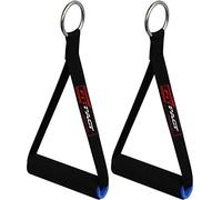 FITPACT Resistance Band Handles Pair, Heavy Duty Cable Machine Attachment with ABS Core, Strong Nylon Webbing, and Seamless Steel O ring For Fitness Workout Gym Pilates Yoga Crossover Triceps Exercise