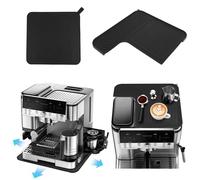FitRepa 2 PCS Coffee Machine Mat, Sliding Mat & Food-Grade Silicone Mat for Ninja Luxe Espresso Coffee Machine ES601/ES701, 2-in-1 Anti-Slip Pad, Protects The Top Surface, Waterproof, Easy To Clean