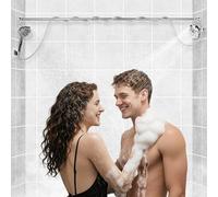 FitRepa Dual Shower Head for Couples High Pressure and Adjustable Double Shower Heads for Couple - 9-Setting Tandem Shower Head, Fit 2 Person Bathroom
