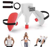FitRepa Kegel Pelvic Floor Trainer for Men and Women Pelvic Floor Muscle Trainer, 77lb Adjustable Resistance Multifunctional Thigh Exerciser with Handle Counter and Skipping Rope (White)