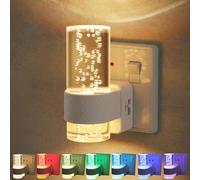 FitRepa LED Night Light Plug in Wall, 7 Color Changing & Dimmable, 0-100LM, Dusk to Dawn Sensor, Plug in Lights for Hallway, Bedroom, Kitchen, Stair