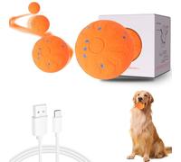 FitRepa Smart Interactive Dog Ball Toys - E-TPU Material Interactive Dog Toy, USB-C Rechargeable Automatic Active Rolling Balls for Medium and Large Dogs for Dog Owners (Orange)