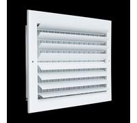 Fits 14x8 Duct Opening Aluminum 2-Way Adjustable Air Supply Grille by Handua | Curved Blade Register Vent Cover for Sidewall & Ceiling | White | Outer Size: 15.75" X 9.75"