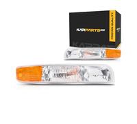 Fits 1999-2002 Chevrolet Silverado 1500 Pair Park/Signal / Side Marker Lights Driver and Passenger Side Unitincludes signal/marker & running lamps; or socket GM2520173 GM2521173