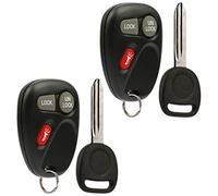 fits 2001 2002 Key Fob Remote Cadillac Escalade / Chevy Avalanche S10 Silverado Suburban Tahoe / GMC Sierra Sonoma Yukon (15042968), Set of 2