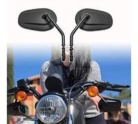 Fits 2021 Sportster mirrors Harley mirrors black tapered-style for 2014 Street Glide mirrors + 20 Road Glide mirrors + Dyna motorcycle mirrors + 17 Heritage Softail Classic FLSTC + 19 Road King FLHR