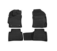 Fits 2025-2020 Toyota Corolla Sedan Floor Mats Front & 2nd Row Seat Liner Set 3D Custom Fit All-Weather Full Set Liners (Black)
