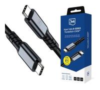 Braided USB-C to USB-C Thunderbolt 4 Cable 2m Fast Charging PD 240W