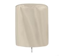 Fits 52x58cm round tables, waterproof 210D fabric, drawstring lock, UV resistant, black or beige(Beige)