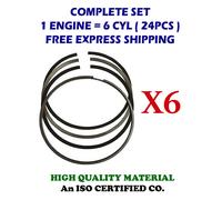 fits 6-Cyl Piston Rings Set 100mm STD MWM 4RT D 327-2 D-Series GT 5654cc TD18075