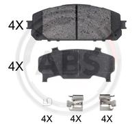 Front Brake Pad Set A.B.S. 35047 for Jeep Cherokee (13-21)