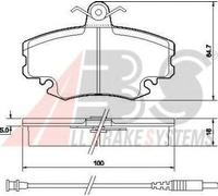 A.B.S. 36881 Brake pad set