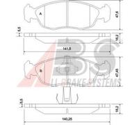 Fits A.B.S. 36978 Brake Pad Set, disc brake ⭐UK Stock⭐