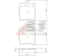 A.B.S. 37022 Brake pad set