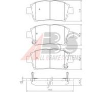 A.B.S. 37134 Brake pad set