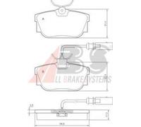 A.B.S. 37142 Brake pad set