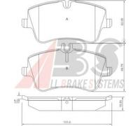 A.B.S. 37165 Brake pad set