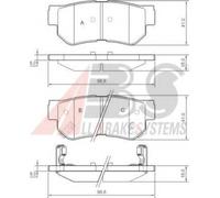 A.B.S. 37247 Brake pad set