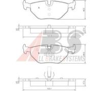 BRAKE PAD SET DISC BRAKE 37267 FOR BMW Z4/Roadster/E85 SAAB 9-5/Sedan M47D20