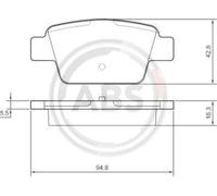 Fits A.B.S. 37291 Brake Pad Set, disc brake ⭐UK Stock⭐