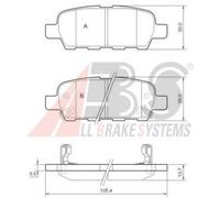 Fits A.B.S. 37321 Brake Pad Set, disc brake ⭐UK Stock⭐