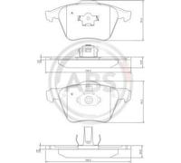 A.B.S. 37344 Brake pad set