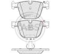 Fits A.B.S. 37371 Brake pads ⭐UK Stock⭐