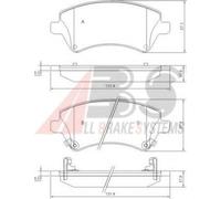 Fits A.B.S. 37405 Brake Pad Set, disc brake ⭐UK Stock⭐