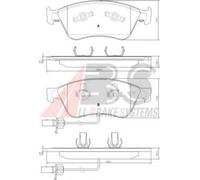 Brake pads 37427 A.B.S. for AUDI VW