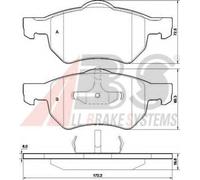 A.B.S. 37469 Brake pad set