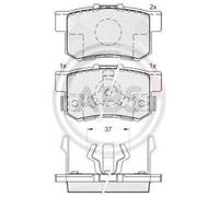 A.B.S. 37510 Brake pad set