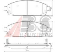 BRAKE PAD SET DISC BRAKE FOR JEEP GRAND/CHEROKEE/III/SUV/IV COMMANDER 3.0L 6cyl