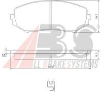 Fits A.B.S. 37531 Brake pads