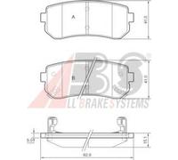 A.B.S. 37533 Brake pad set