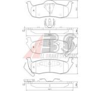 Fits A.B.S. 37534 Brake Pad Set, disc brake ⭐UK Stock⭐
