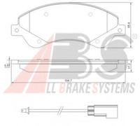 Brake pads 37559 A.B.S. for FORD TRANSIT Bus TRANSIT Van TRANSIT TOURNEO Bus