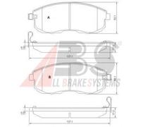 Brake pads 37648 A.B.S. for SUZUKI NISSAN RENAULT INFINITI