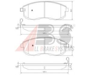 Fits A.B.S. 37648 Brake pads