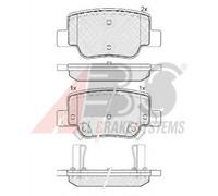 ABS 37735 Rear Brake Pad Set Fits Toyota Verso 04466-0F010