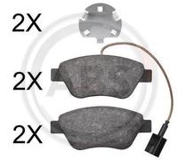 A.B.S. Brake Pad Set 37800 - Disc Brake Pads for Fiat, Alfa Romeo, Citroën, Peugeot