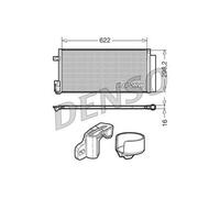 FITS: ABARTH GRANDE PUNTO 1.4 CONDENSER, AIR CONDITIONING DCN13110 DENSO