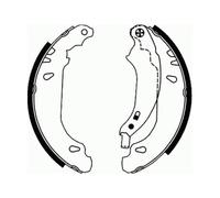 KRAFT 6025150 Brake Shoe Set