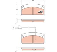 FITS AIXAM 400 0.4 BRAKE PAD SET, DISC BRAKE GDB1679 TRW