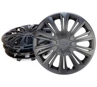 NRM Strong Wheel Covers Strong 4 x Universal Wheel Covers Set of 4 Black Matt (14'')
