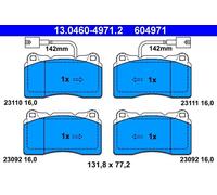 Brake pads 13.0460-4971.2 ATE for ALFA ROMEO GIULIETTA 166 159 BRERA SPIDER