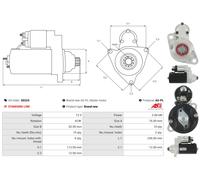 Starter motor Anticlockwise rotation S0224 AS-PL for SKODA VW SEAT