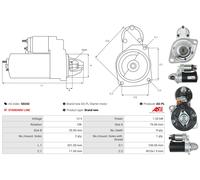 AS-PL Starter Motor S0242 - Clockwise Rotation - For BMW X5, 3 Touring, 5, 7, 1, Coupe, X1