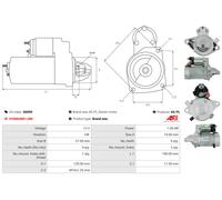 AS-PL S6099 Starter motor