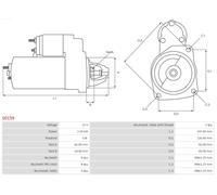 Fits AS ROZRUSZNIKI I ALTERNATORY S0159 BRAND NEW AS-PL STARTER MOTOR ⭐UK Stock⭐